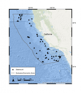 图1。位于加州海岸专属经济区内的海山(4,5)