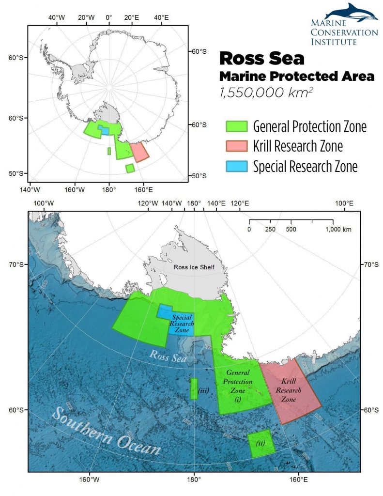 一旦新罗斯海海洋保护区生效,全球3.41%的海洋将会在受保护的地区,和1.95%将强烈保护海洋保护区。来源:MPAtl雷竞技苹果版下载as.org